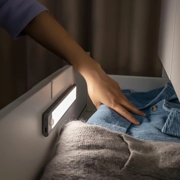 3 pcs LED Motion Sensor Cabinet Light, Under Counter Closet Lighting Wireless - Picture 4 of 10